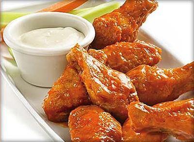 Anchor Bar signature dishes Original Buffalo Wings, Pizza with Wings, Beef on Weck
