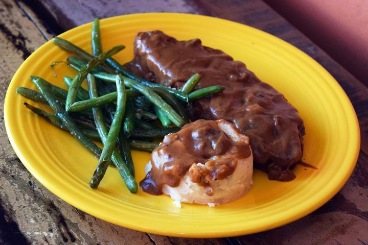Range Cafe Bar and Grill signature dishes Blue Corn Enchiladas, Green Chile Cheeseburger, Huevos Rancheros, Meatloaf, various homemade desserts and pastries from their bakery.